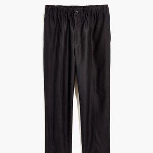 Madewell Tapered Huston Pull-On Crop Pants, Black XS